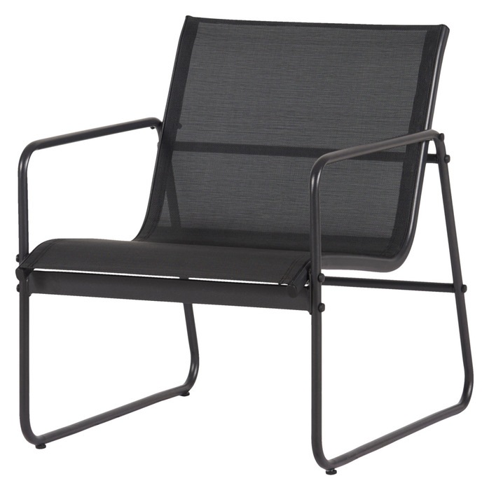 Sofasæt stål sort 4 dele - Envy